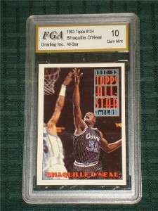 SHAQUILLE ONEAL / 1993 TOPPS #134 /GEM MINT GRADED 10  