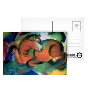 The Red Bull, 1912 (oil on canvas) by Franz Marc   Postcard (Pack of 8 