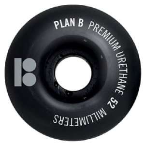  Plan B Blackout Skateboard Wheels (52mm): Sports 