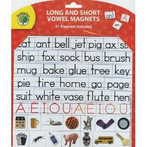  Long and Short Vowel Magnets (51 Magnets Inicluded 