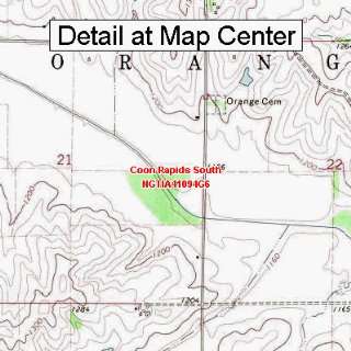  USGS Topographic Quadrangle Map   Coon Rapids South, Iowa 
