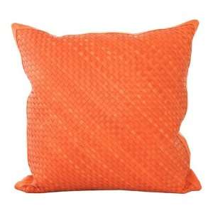  Lance Wovens Watercolor Crush Leather Pillow: Home 