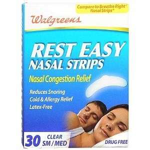   Rest Easy Nasal Strips, Small/Medium, 30 ea 