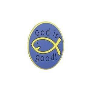   God Is Good Disc Blue Good News Shoe Charms Pack of 25