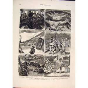  Royal Naval Artillery Volunteers Hms Cherub Print 1876 