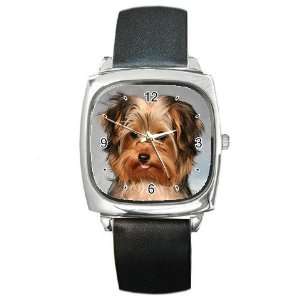  Yorkshire Terrier Puppy Dog 10 Square Metal Watch FF0656 