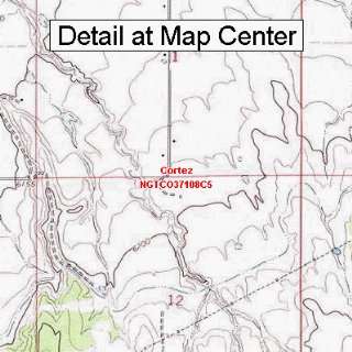 USGS Topographic Quadrangle Map   Cortez, Colorado (Folded/Waterproof)