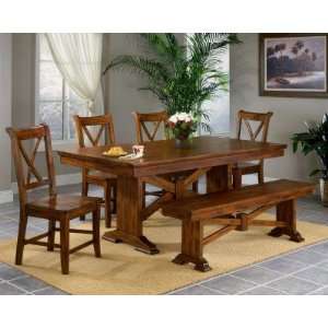 APA by Whalen Cornwall 6 piece Dining Set with Trestle Base  