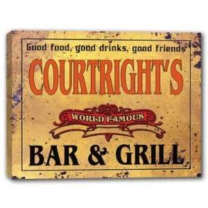  COURTRIGHTS Family Name World Famous Bar & Grill 