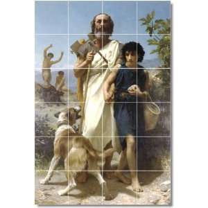 William Bouguereau Historical Wall Tile Mural 1  24x36 using (24) 6x6 