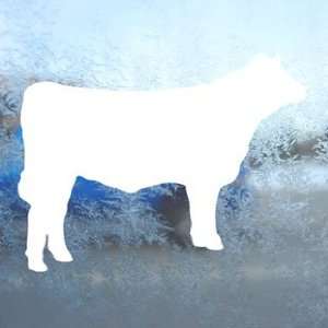  Cow Here Ford White Decal Car Laptop Window Vinyl White 