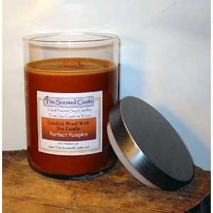  22oz Perfect Pumpkin Cracklin Wood Wick Soy Candle by The 