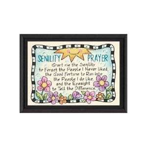  Senility Prayer Mini Stamped Cross Stitch Kit: 7x5: Home 