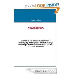 SHATKARMAS Lehrtext 8 des Hinduismus Seminars   Studiengang 