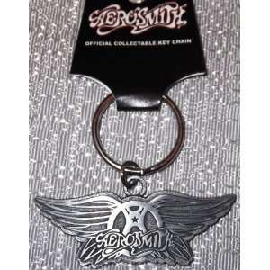  AEROSMITH Wings Logo Metal Collectable KEYCHAIN 