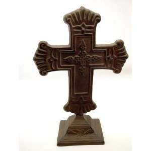  Cast Iron Rust Cross On Stand: Everything Else