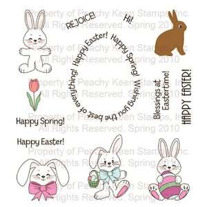  Peachy Keen Clear Stamp Assortment   Easter Theme Arts 