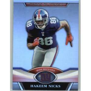  Topps Platinum Gold #104 Hakeem Nicks   New York Giants (Thick Card 