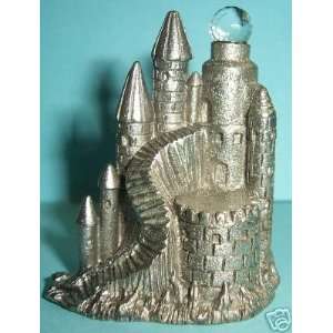   Spoontiques Pewter Castle with Stairs & Crystal Q986 