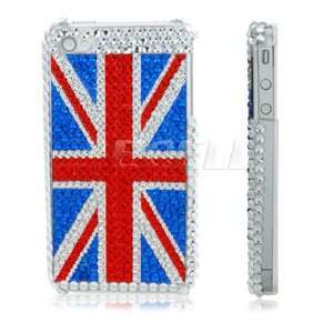  Ecell   GREAT BRITAIN CRYSTAL BLING BACK CASE FOR iPHONE 4 