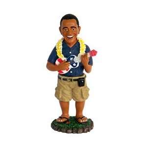   Hawaiian Dashboard Doll Classic Obama & Ukulele 6 in. 