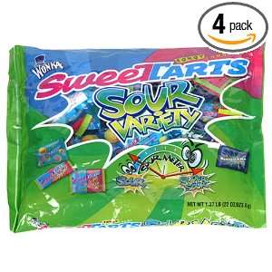 Wonka Sweetarts Sour Variety Candy, 22 Ounce Bags (Pack of 4):  