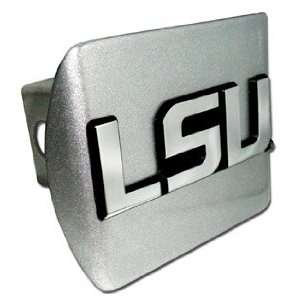 LSU Louisiana State University Tigers Brushed Silver with Chrome LSU 