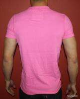   ABERCROMBIE & FITCH AF MUSCLE SLIM FIT T SHIRT SOLID PINK CREW MENS M