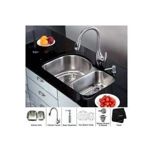   Kitchen Sink with Kitchen Faucet and Soap Dispenser KBU21 KPF2170 SD20