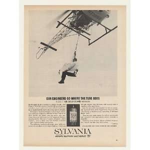  1964 Sylvania GB Gold Brand Tubes Engineer Helicopter 