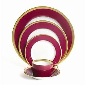 Anna Weatherley Laque de Chine Gold Aubergene Charger Plate:  