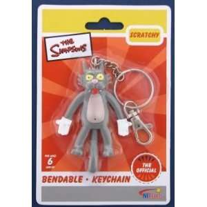  Simpsons Itchy & Scratchy Scratchy the Cat Bendable 