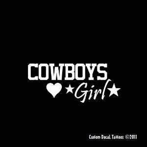 Dallas Cowboys Girl Car Window Decal Sticker White 8 