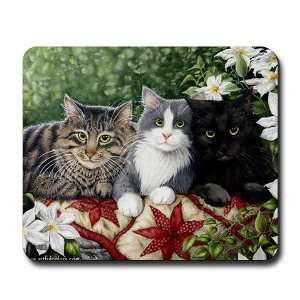  Cute Cat Art Animals Mousepad by  Office 