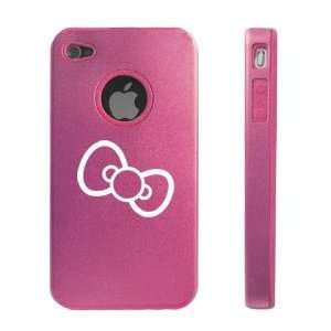 : Apple iPhone 4 4S 4G Pink D644 Aluminum & Silicone Case Cover Cute 