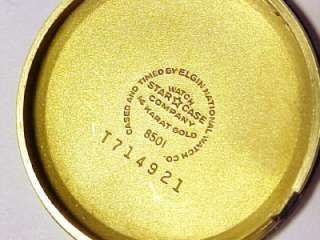   Vintage 14KT Solid Gold Mens Wristwatch; 23 Jewels; Chevrolet  