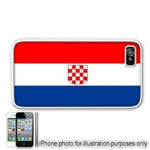  Croatia Croatian Flag Apple Iphone 4 4s Case Cover White 