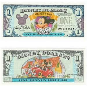   1993 One Dollar, Mickeys 65th Anniversary, Block D 