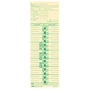  Time Cards,Num Days,Payroll Deductions,100/PK,3 1/2x10 1/2 