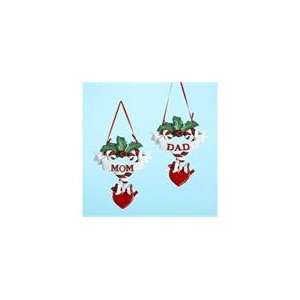  Club Pack of 12 Mom and Dad Christmas Ornaments for 