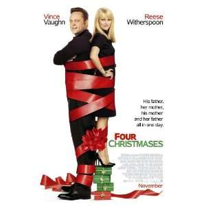  FOUR CHRISTMASES 27X40 ORIGINAL D/S MOVIE POSTER 