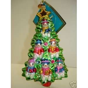  Christopher Radko 6 Snow Scamps Holiday Snowman Tree 