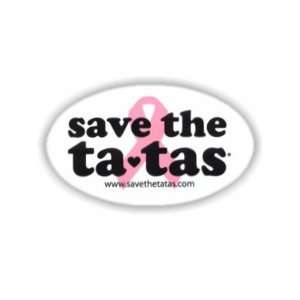  Save the TaTas Bumper Magnet in Black or White Automotive
