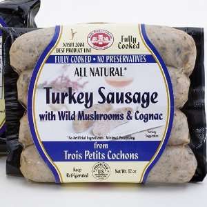 Turkey and Wild Mushroom Sausages with Cognac (10 ounce)  