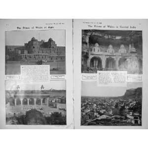  1905 Akbar Fort Delhi Agra Palace India Gwalior Figures 
