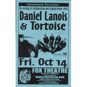  Daniel Lanois Tortoise Boulder Original Concert Poster 