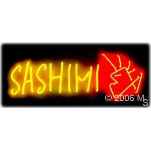 Neon Sign   Sashimi   Large 13 x 32  Grocery & Gourmet 