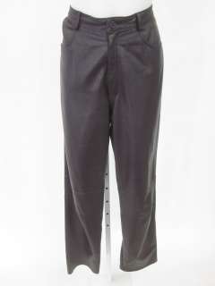SAKS FIFTH AVE REAL CLOTHES Brown Leather Pants Sz 8  