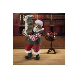  Fabriche Santa Claus Figure Holding A Stack Of Letters 