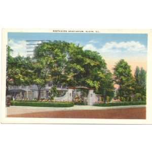   Postcard   Resthaven Sanitarium   Elgin Illinois 